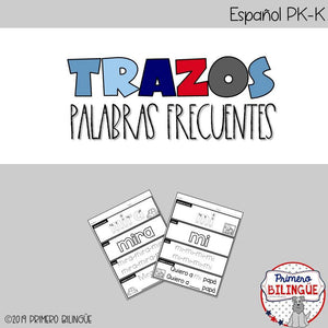 Trazos palabras frecuentes