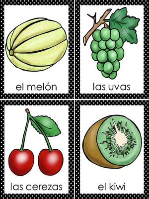 Fruits Bingo In Spanish