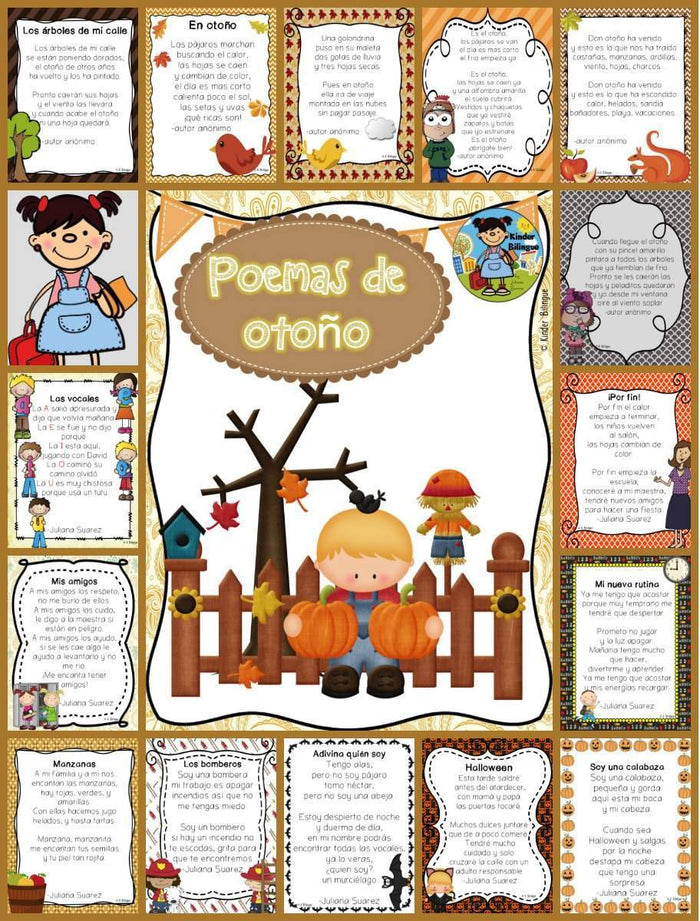 Poemas para el otoño (Fall Poems in Spanish)