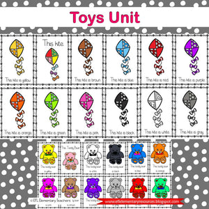 Toys Thematic Unit for Elementary ELL
