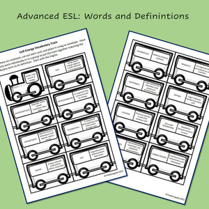 Biology Cell Energy Vocabulary Train