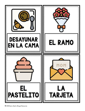 Bilingual Mother's Day Word Cards