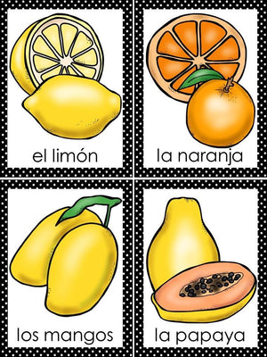 Fruits Bingo In Spanish