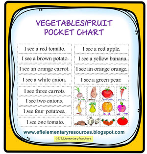 Fruit and Vegetable Activities for Elementary ELLs