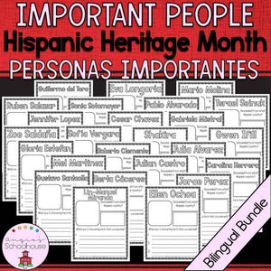 Hispanic Heritage Month Important People Bilingual Bundle