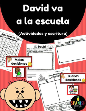 David Goes to School in Spanish (David va a la escuela)