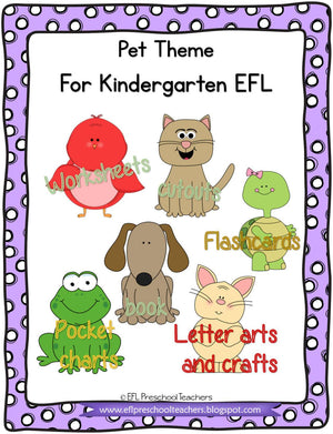 Pet Theme for Kindergarten ELL