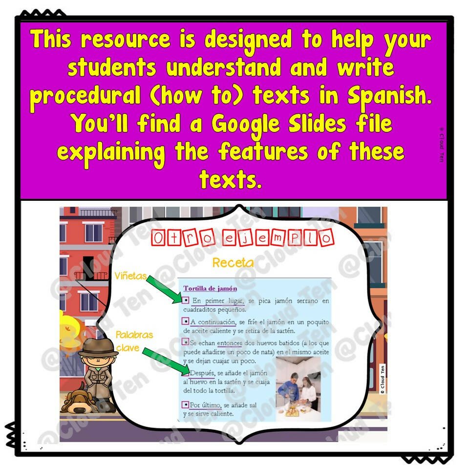 Comprensión de Lectura | Reading Comprehension Spanish Task Cards