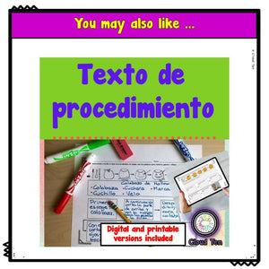 Reading Comprehension Passages - El texto de procedimiento in Google Slides™