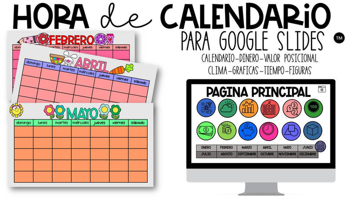 ¡Calendario Interactivo- Y mas! para Google Slides - Digital
