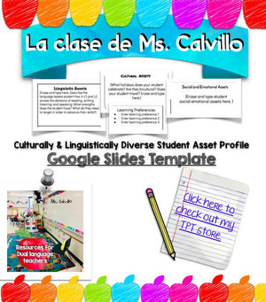 CLD Student Asset Profile Template