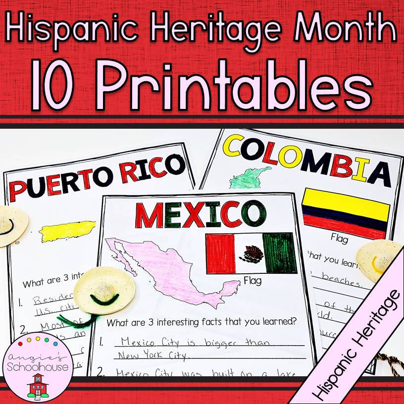 hispanic-heritage-month-10-countries-and-their-flags-bilingual-marketplace for Free Printable Hispanic Heritage Month Printables Hispanic Heritage Month- 10 Countries and their Flags – Bilingual Marketplace for Free Printable Hispanic Heritage Month Printables