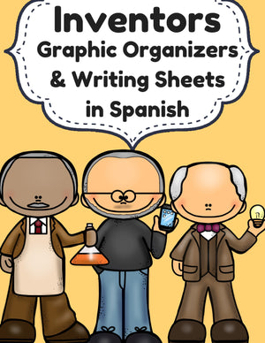Inventors in Spanish (Inventores- organizador grafico y escritura)