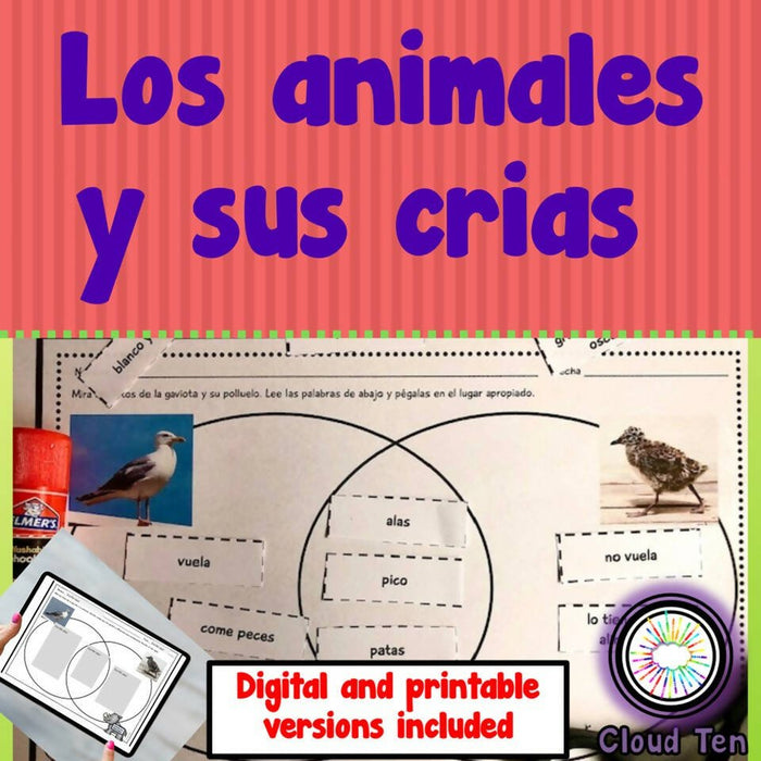 Los animales y sus crias