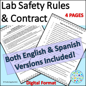 Lab Safety Rules and Class Contract