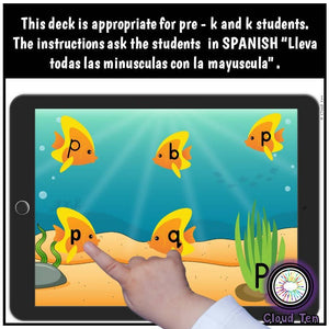 Mayusculas y Minusculas Boom Cards™ | Digital Task Cards