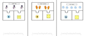 WINTER NUMBER PUZZLES ENGLISH - SPANISH