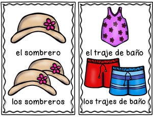 Tarjetas de vocabulario