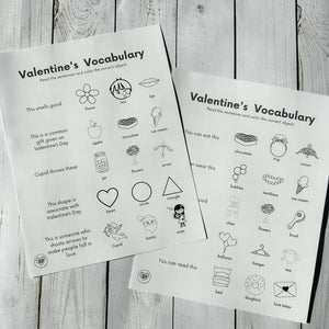 Valentine's Day Identifying Objects by Function Worksheets