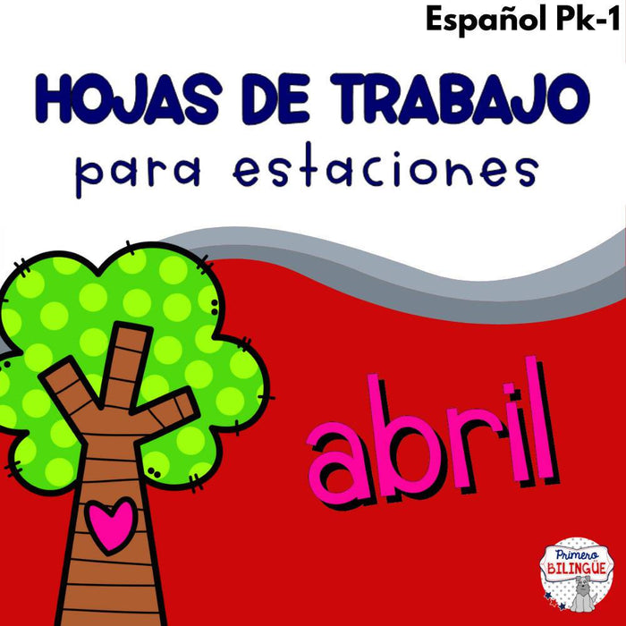 Hojas de trabajo para imprimir ABRIL