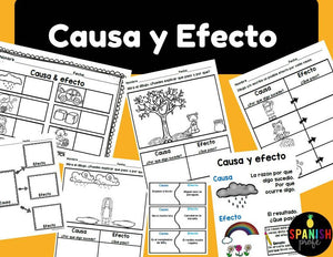 Causa y efecto (Cause and effect in Spanish Activities)