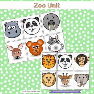 Zoo Animals Unit for Kindergarten EFL
