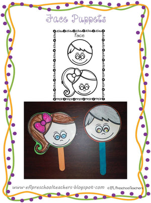 Face Teaching Materials for Preschool ELL