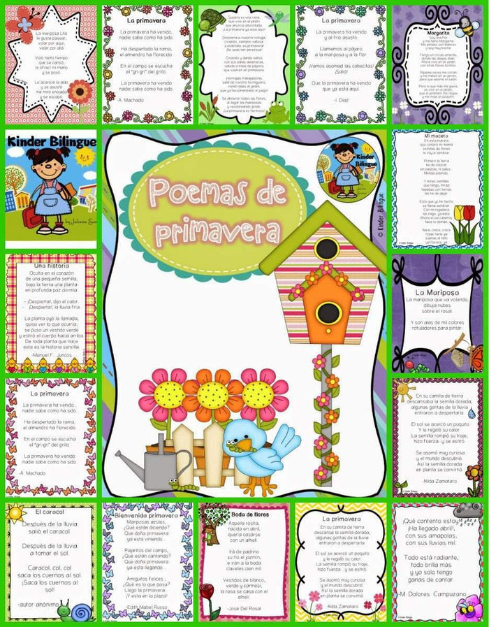 Poemas para la primavera (Spring Poems in Spanish)