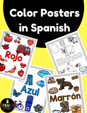 Los colores carteles (Spanish color posters)