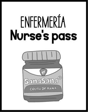 Bilingual Nurse's Passes/ Brain Break Badges