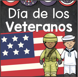 Día de los Veteranos SPANISH Veterans Day Activities Worksheets