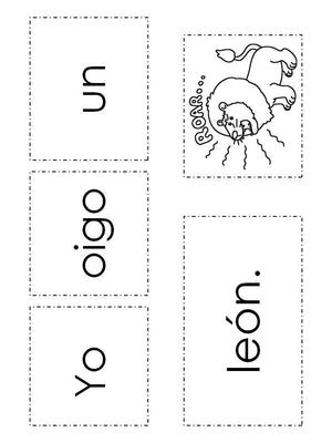 Spanish High Frequency Words "yo", "oigo", "un" and "una"