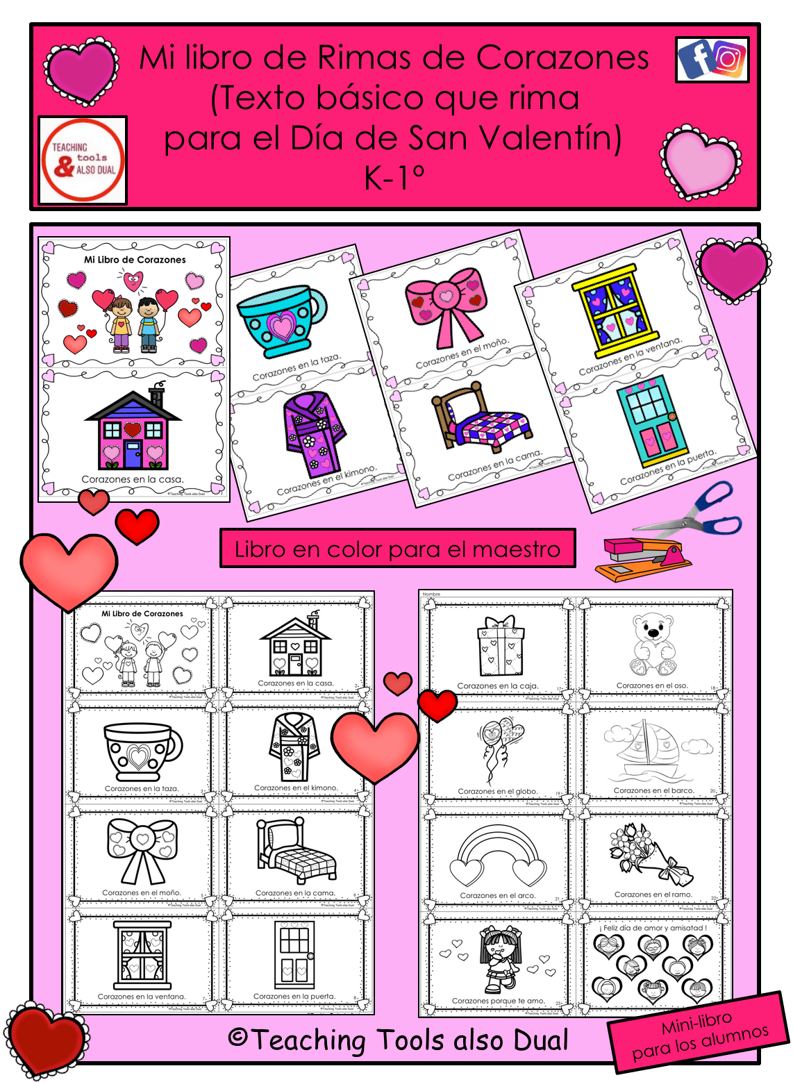 Mi Libro de Rimas de Corazones Rimas para el día de San Valentín - Ki –  Bilingual Marketplace