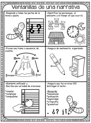 Cuaderno interactivo de escritura - Narrativa * Opinión * Informativa