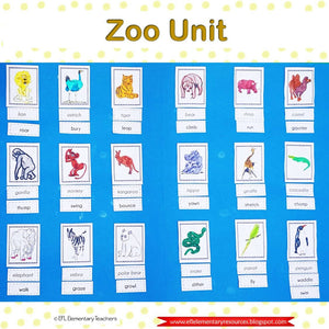 Zoo Animals Move for Elementary ELL