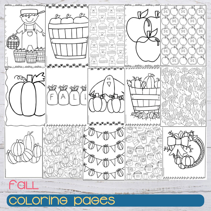 Páginas Para Colorear Otoño - Fall Coloring Pages