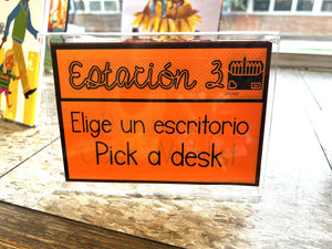 Meet The Teacher/ Curriculum Night Stations in Spanish