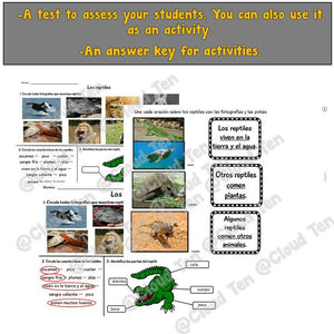 Los reptiles in Google Slides™