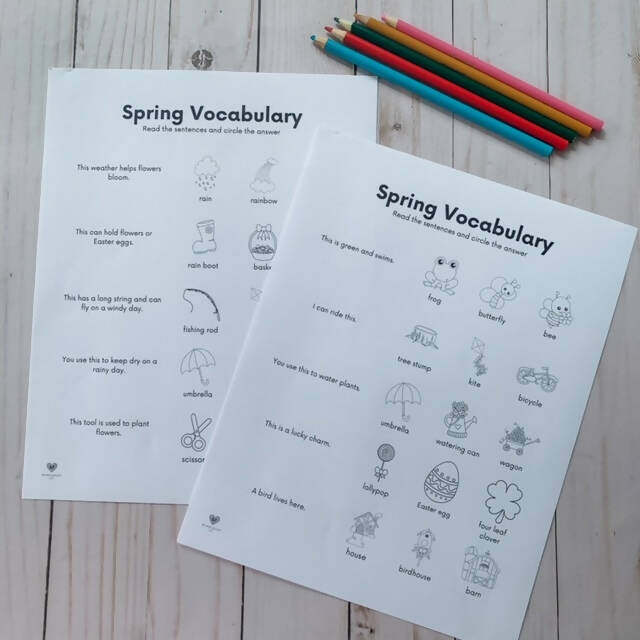 Spring Identifying Objects by Function Worksheets – Bilingual Marketplace
