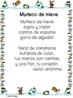 Poemas para el invierno (Winter Poems in Spanish)