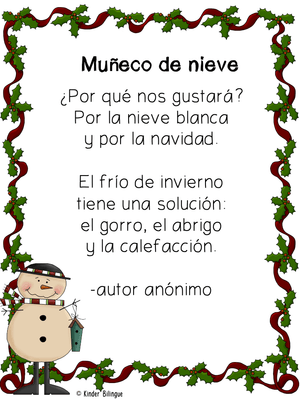 Poemas para el invierno (Winter Poems in Spanish)
