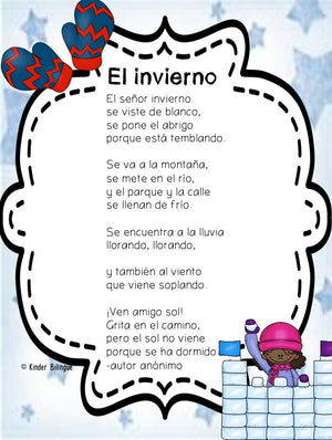 Poemas para el invierno (Winter Poems in Spanish)