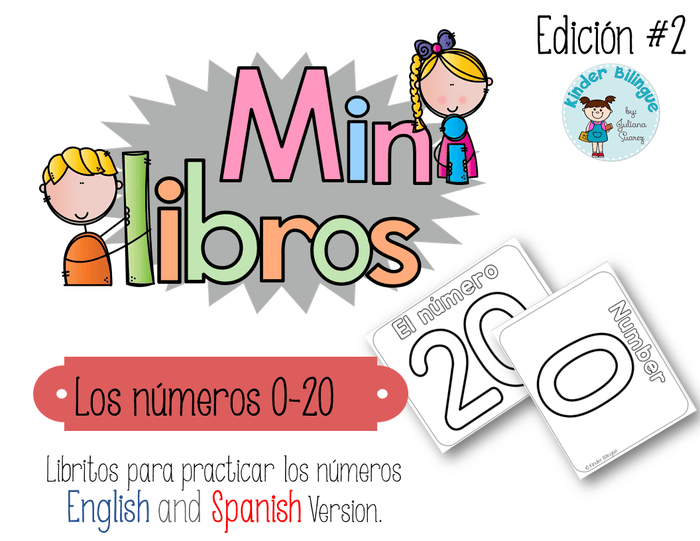 Mini libros Los Numeros (English and Spanish) – Bilingual Marketplace