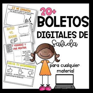 20+ Boletos Digitales de Salida- para cualquier tema!