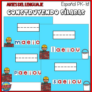 Construir sílabas con m, p, s, l Boom Cards