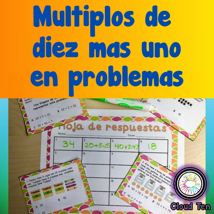 Multiplos de diez mas uno en problemas