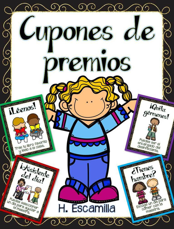 Cupones de premios - Reward Coupons in Spanish