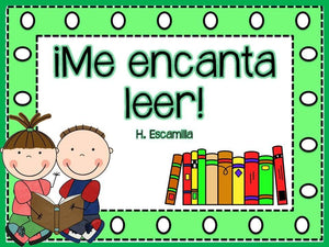 Reading log in Spanish - Registro de lectura semanal – Bilingual Marketplace