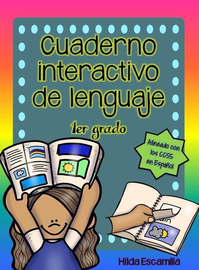 Cuaderno interactivo de lenguaje de 1er grado - Alineado a CCSS en Español