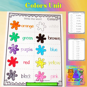 Colors Theme for Elementary ESL